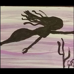 SEA MAIDEN original Reclaimed Wood Art